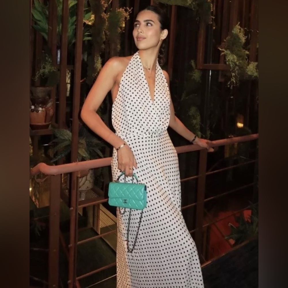 Polka Dot Halter Dress
